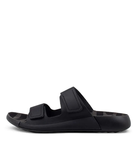2nd Cozmo Slide - Mens - Black Slides ECCO