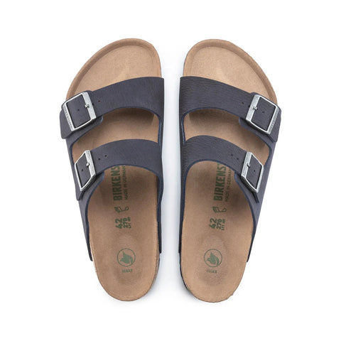 Arizona Desert Dust Vegan BirkiBuc (Regular Width) - Indigo Blue Slides Birkenstock