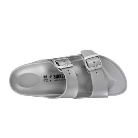 Arizona EVA (Narrow width) - Metallic Silver Slides Birkenstock 