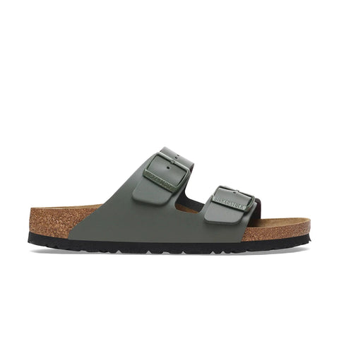Arizona - Smooth Leather - Thyme - Regular Slides Birkenstock