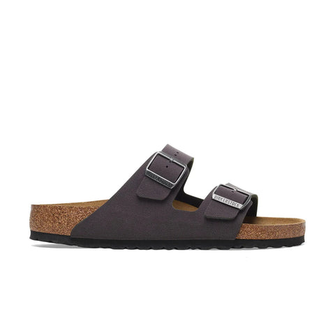Arizona Velvet Grey - BirkiBuc - Regular Slides Birkenstock