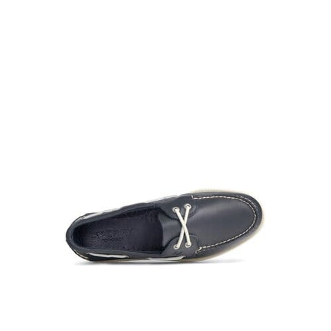 Authentic Original 2-Eye Wide - Mens - Navy Boat Sperry