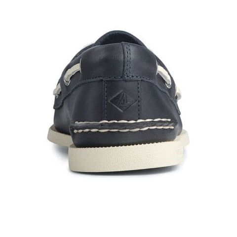 Authentic Original 2-Eye Wide - Mens - Navy Boat Sperry