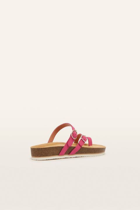 Blake - Hot Pink Nubuck Slides Frankie4
