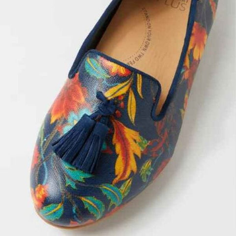Charter - Navy Orange - XW Flats ZIERA