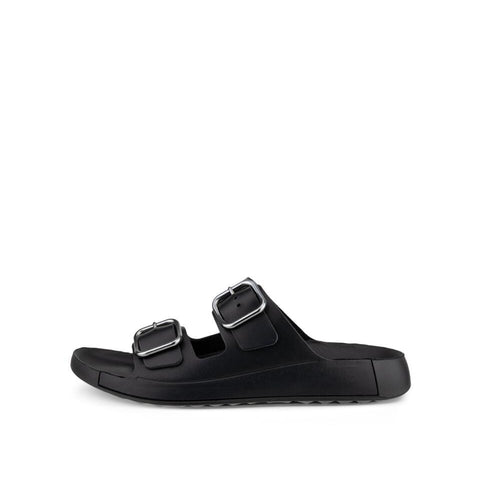 Cozmo Buckle - Mens - Black Slides ECCO