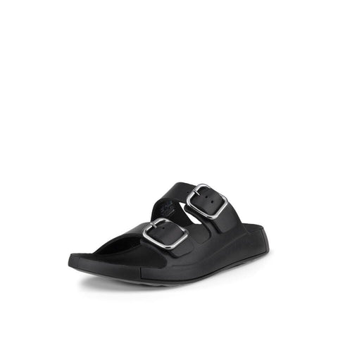 Cozmo Buckle - Mens - Black Slides ECCO