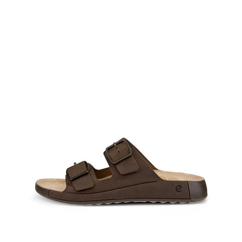 Cozmo Buckle - Mens - Nutmeg Brown Slides ECCO