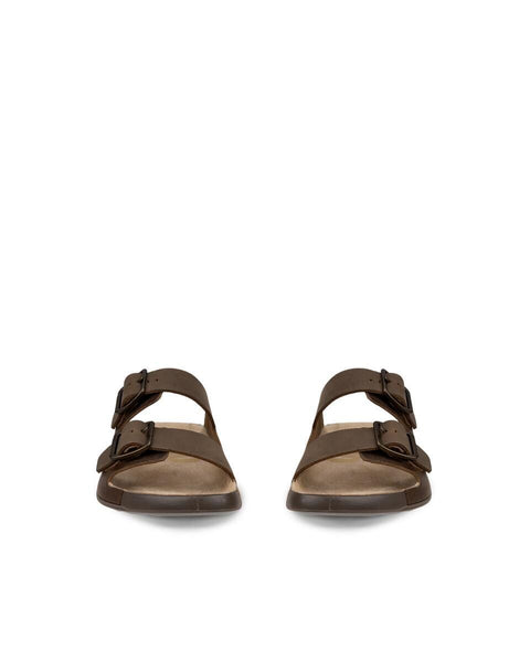Cozmo Buckle - Mens - Nutmeg Brown Slides ECCO