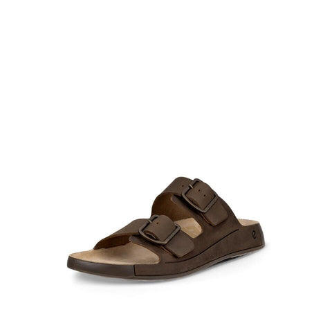 Cozmo Buckle - Mens - Nutmeg Brown Slides ECCO