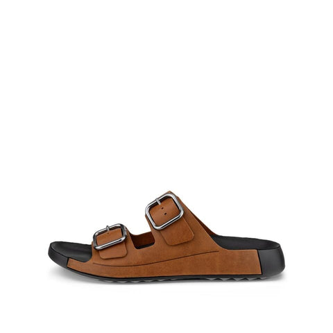 Cozmo Buckle Slide - Mens - Cognac Slides ECCO