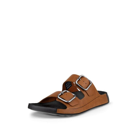 Cozmo Buckle Slide - Mens - Cognac Slides ECCO