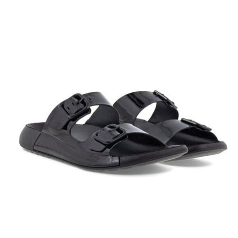 Cozmo Slide - Womens - Black Toffee Slides ECCO