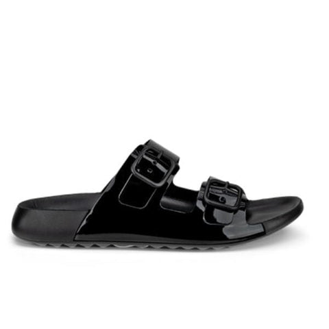 Cozmo Slide - Womens - Black Toffee Slides ECCO