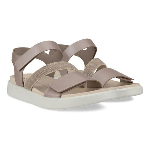 ECCO Flowt Sandal - Grey Rose Metallic Sandals ECCO