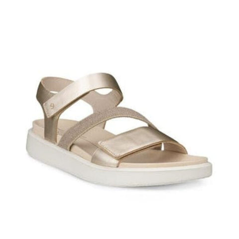 Flowt Sandals - Pure White Gold Sandals ECCO