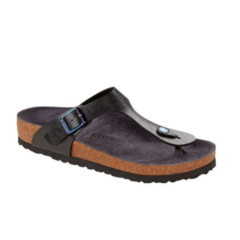 Gizeh Birko-Flor (Regular Width) - Graceful Licorice Slides Birkenstock 