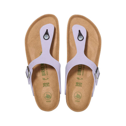 Gizeh Vegan Synthetic Soft - (Regular Width) - Purple Fog Slides Birkenstock