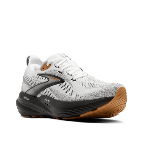 Glycerin 22 - Mens - White/Grey/Black Athletic BROOKS