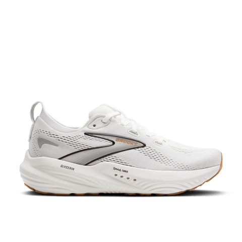 Glycerin 22 - Womens - White/Grey/Black Athletic BROOKS