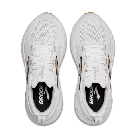 Glycerin 22 - Womens - White/Grey/Black Athletic BROOKS