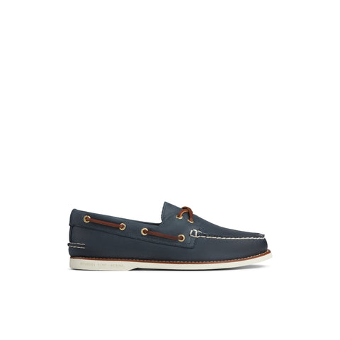 Gold Cup Authentic / Original 2 Eye - Mens - Grainy Navy - Wide Boat Sperry