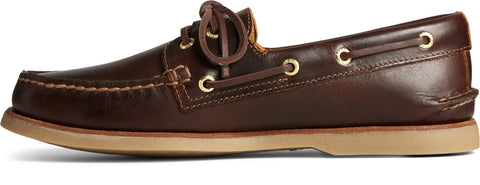 Gold Cup Authentic Original 2-Eye Wide Orleans leather - Brown Boat Sperry
