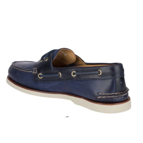 Gold Cup Authentic Origional 2-Eye Wide - Titan Navy Boat Sperry