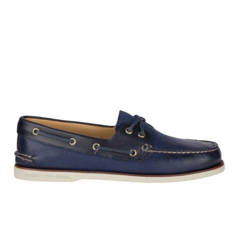 Gold Cup Authentic Origional 2-Eye Wide - Titan Navy Boat Sperry