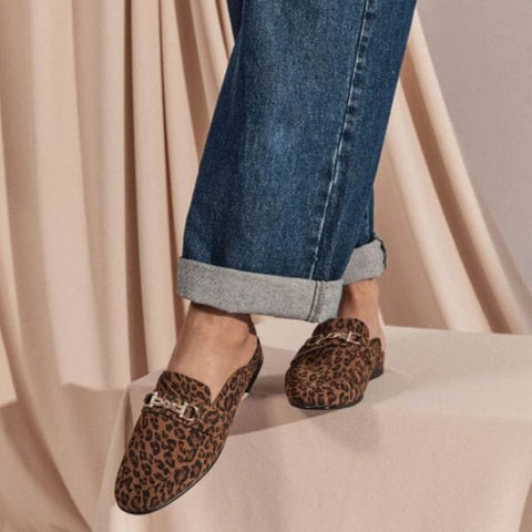 Grace - Leopard Print Suede Flats Frankie4
