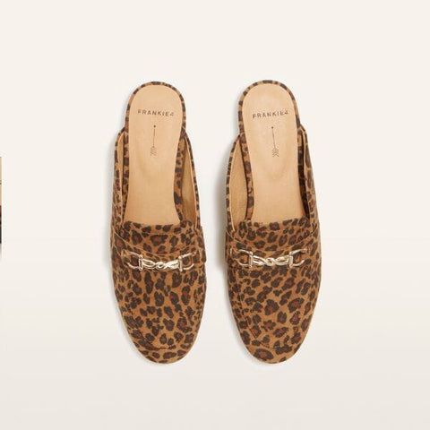 Grace - Leopard Print Suede Flats Frankie4