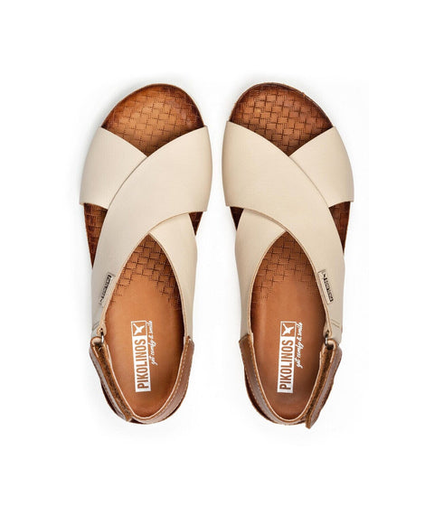 Mahon Wedge - Womens - Marfil Sandals Pikolinos