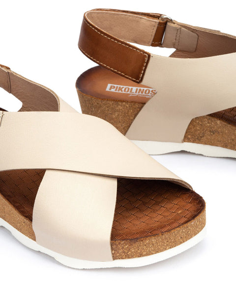 Mahon Wedge - Womens - Marfil Sandals Pikolinos
