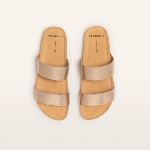 Maria III - Womens - Rose Gold Emboss Slides Frankie4