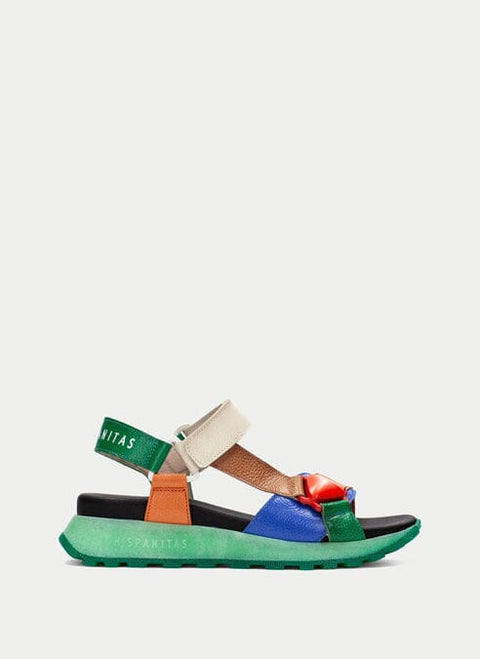 Maui Sandal - Womens - Green Multi Sandals Hispanitas