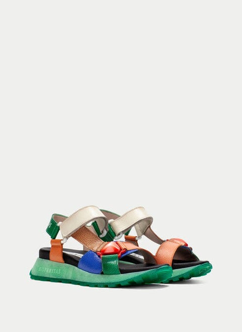 Maui Sandal - Womens - Green Multi Sandals Hispanitas