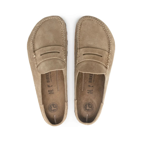 Naples - Suede Leather - Taupe - Regular Slippers Birkenstock