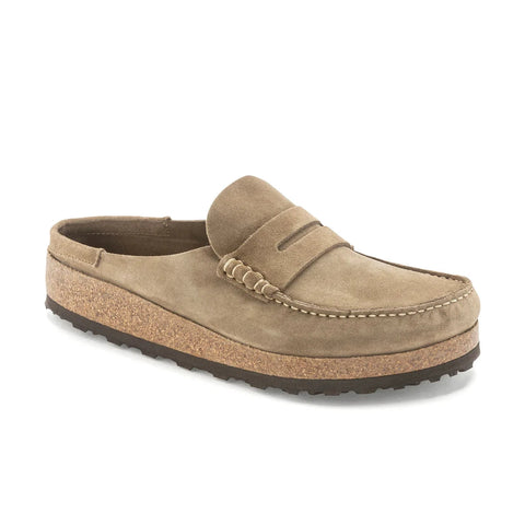 Naples - Suede Leather - Taupe - Regular Slippers Birkenstock