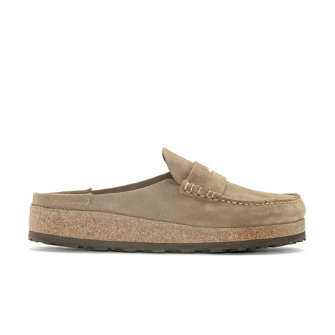 Naples - Suede Leather - Taupe - Regular Slippers Birkenstock