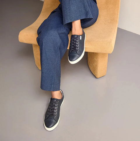 Nat III - Navy Tumbled Sneakers Frankie4