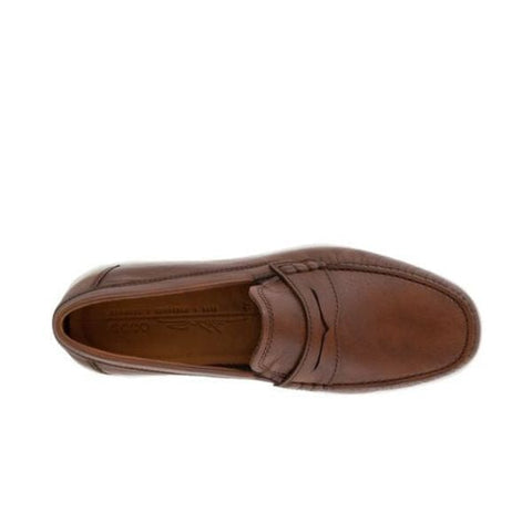 S Lite Moc Penny Loafer Boat Shoes - Cognac Casual ECCO 