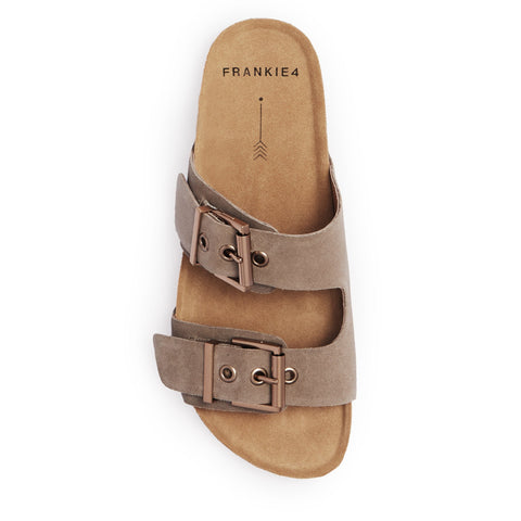 Tommy - Womens - Mushroom Suede Slides Frankie4