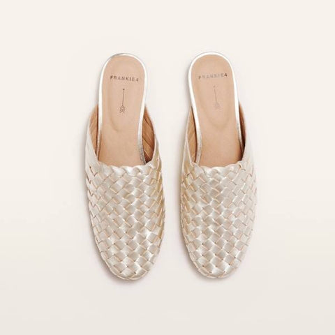 Wallace - Gold Weave Flats Frankie4