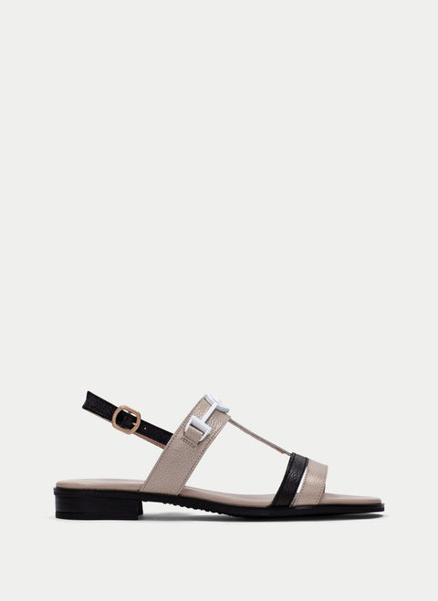 Yakarta Sandal - Womens - Black/Taupe Sandals Hispanitas