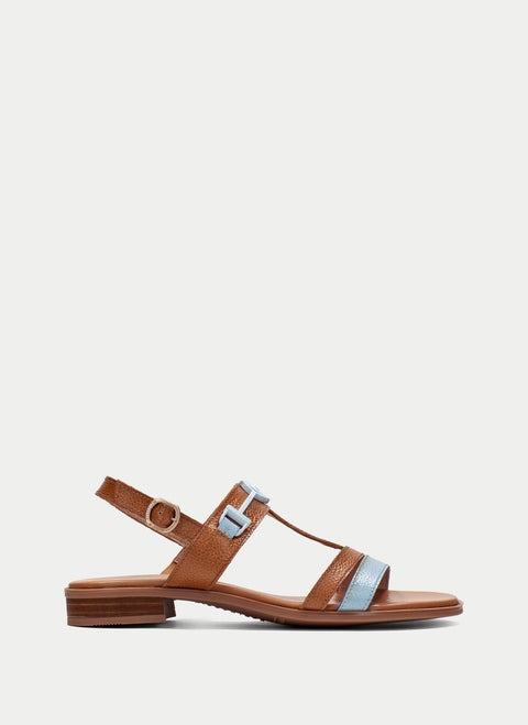 Yakarta Sandal - Womens - Brown/Blue Sandals Hispanitas