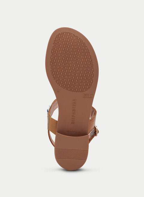 Yakarta Sandal - Womens - Brown/Blue Sandals Hispanitas