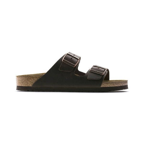 Arizona Oiled Leather (Regular Width) - Habana Slides Birkenstock 