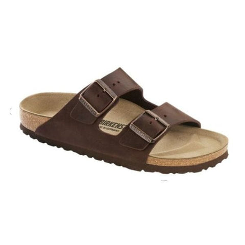 Arizona Oiled Leather (Regular Width) - Habana Slides Birkenstock 