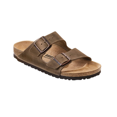 Arizona Oiled Leather (Regular Width) -Tabacco Slides Birkenstock 