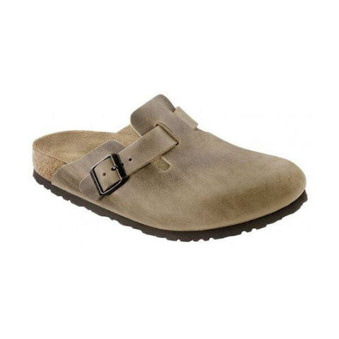 Boston Oiled Leather (Regular Width) - Tabacco Brown Slides Birkenstock 